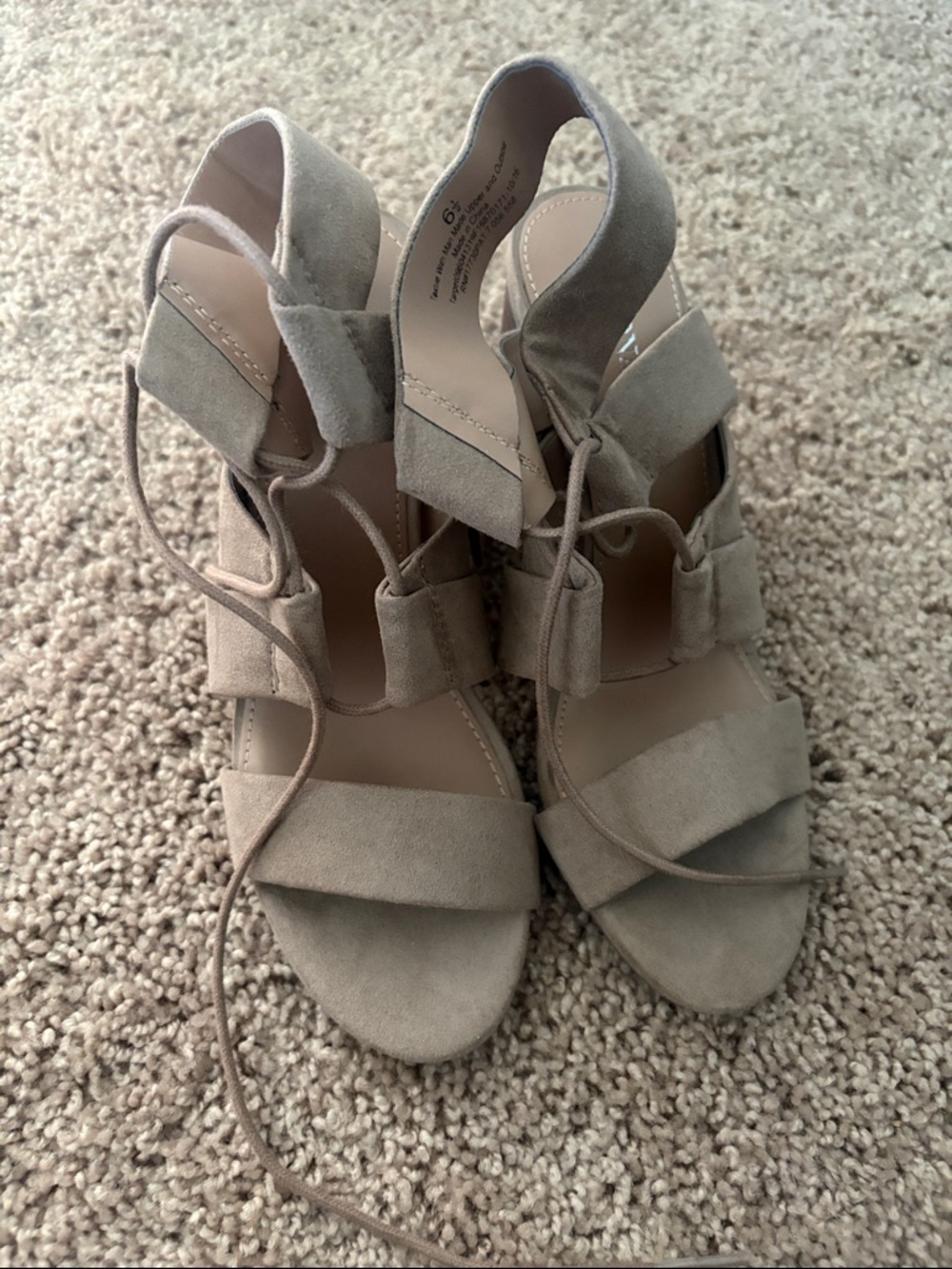NWOT Merona Lace Up Sandals